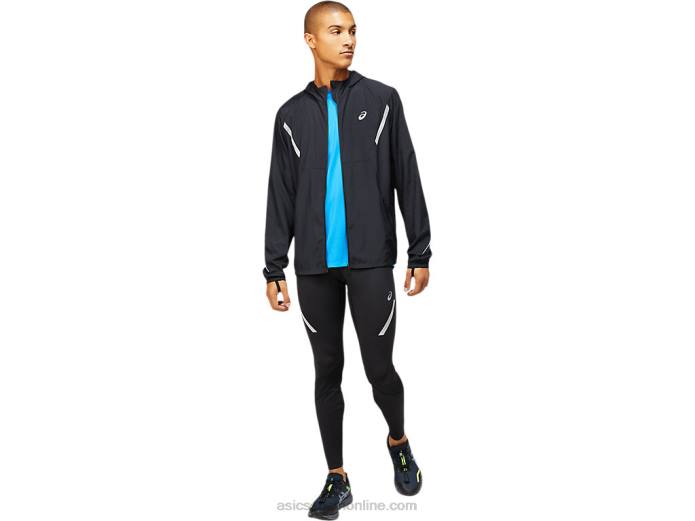 chaqueta lite-show de hombre lisa Asics 4L681670 rendimiento negro