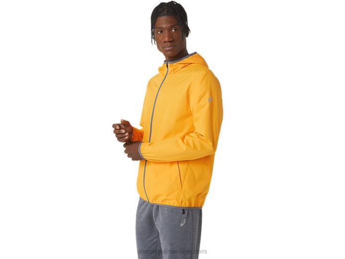 chaqueta plegable para hombre Asics 4L681043 ámbar/metrópolis