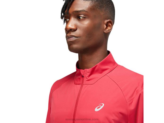 chaqueta ventilada hombre Asics 4L681783 burdeos/rojo eléctrico