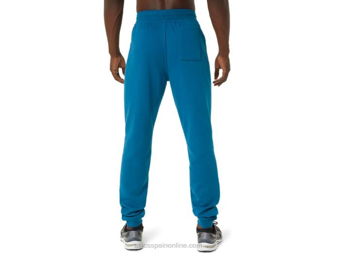 Joggers de felpa de m Sunday Sana Asics 4L68820 verde azulado de aguas profundas