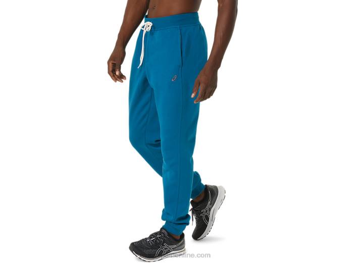 Joggers de felpa de m Sunday Sana Asics 4L68820 verde azulado de aguas profundas