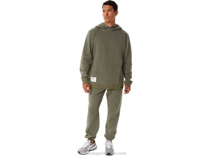 Joggers de felpa de m Sunday Sana Asics 4L68868 manto verde