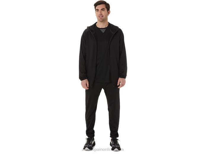 pantalones de hombre de punto cepillado Asics 4L68750 rendimiento negro
