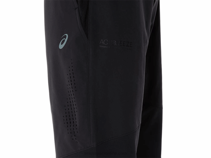 pantalones híbridos actibreeze para hombre Asics 4L68234 rendimiento negro
