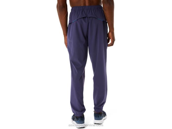 pantalones tejidos ventilados actibreeze para hombre Asics 4L68267 niebla índigo