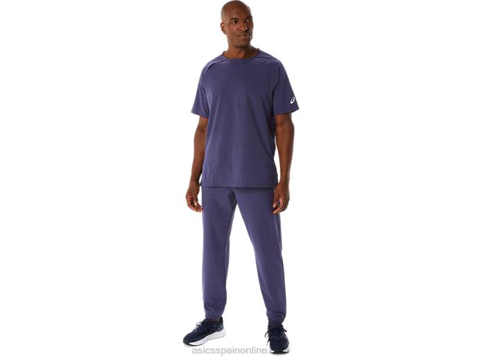 pantalones tejidos ventilados actibreeze para hombre Asics 4L68267 niebla índigo
