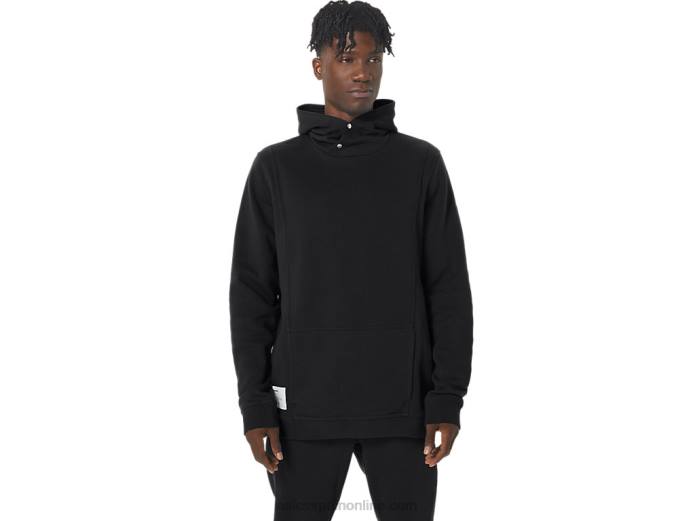 sudadera con capucha de polar Sunday para hombre Asics 4L6815 rendimiento negro