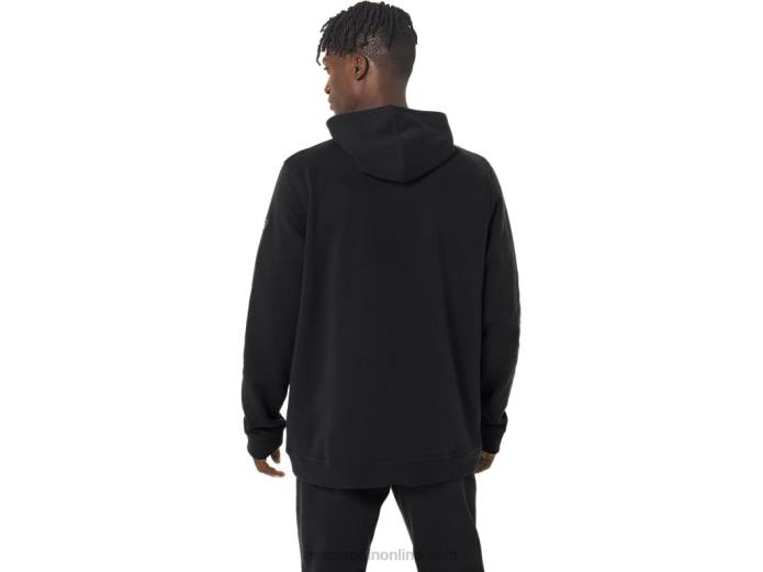 sudadera con capucha de polar Sunday para hombre Asics 4L6815 rendimiento negro