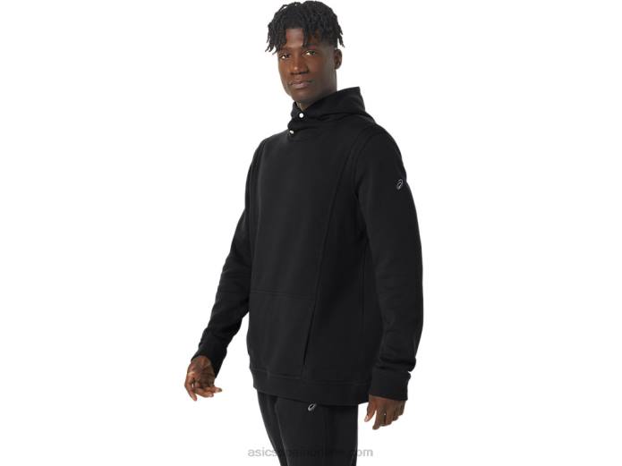 sudadera con capucha de polar Sunday para hombre Asics 4L6815 rendimiento negro