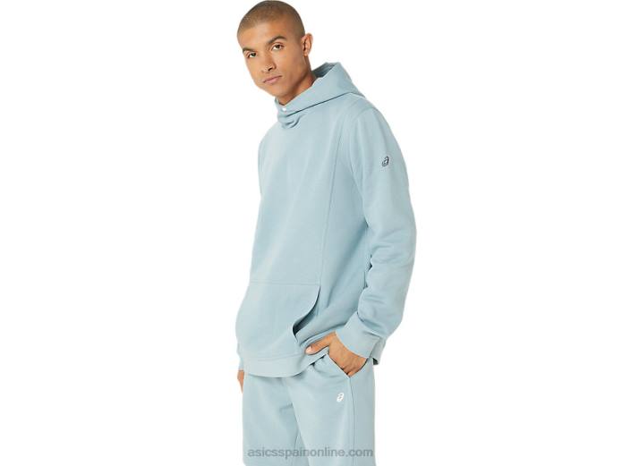 sudadera con capucha de polar Sunday para hombre Asics 4L6824 acero ligero
