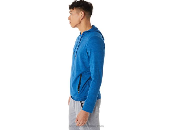 sudadera con capucha de tecnología para hombre Asics 4L681420 lago drive brezo