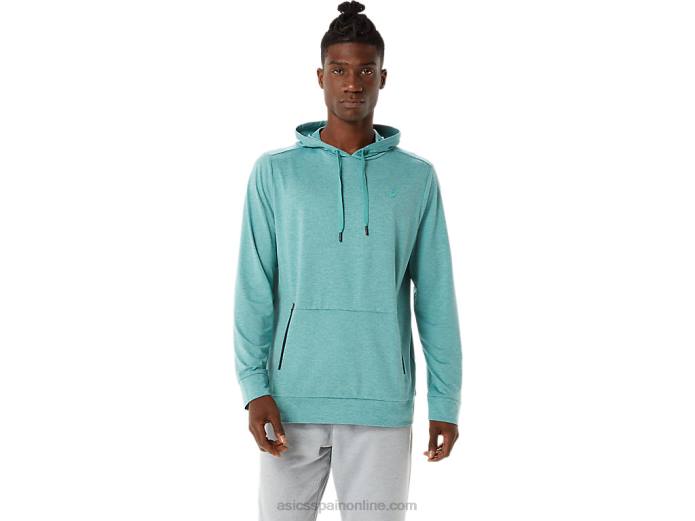 sudadera con capucha de tecnología para hombre Asics 4L681569 brezo sabio