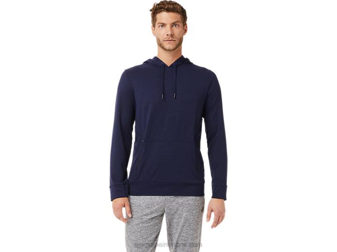 sudadera con capucha de tecnología para hombre Asics 4L682028 brezo chaquetón