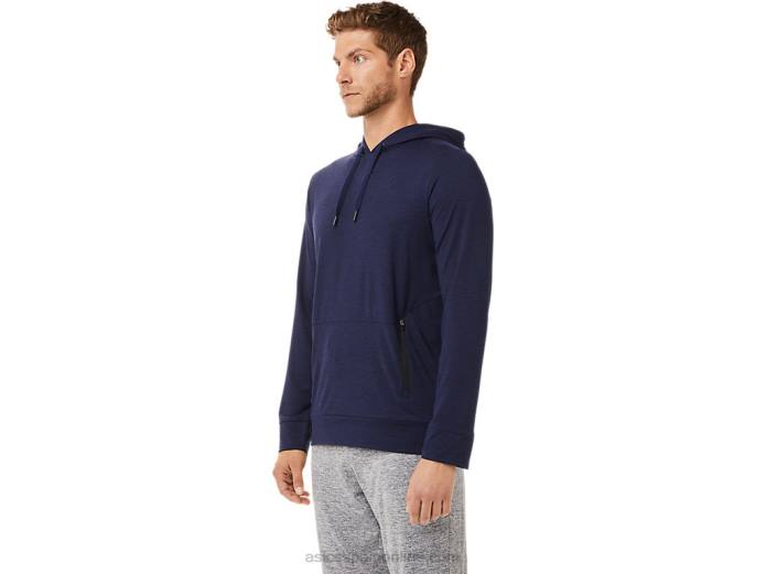 sudadera con capucha de tecnología para hombre Asics 4L682028 brezo chaquetón