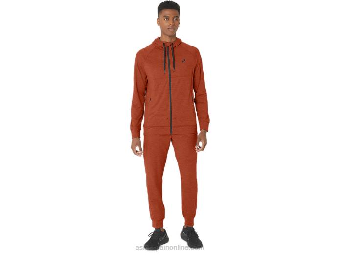 sudadera con capucha tech fz 2.0 para hombre Asics 4L68299 tinte espacial con leche con especias