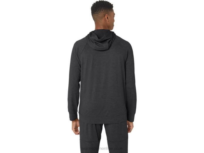 sudadera con capucha tech fz 2.0 para hombre Asics 4L68303 tinte espacial gris grafito