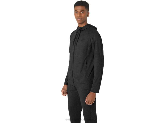 sudadera con capucha tech fz 2.0 para hombre Asics 4L68303 tinte espacial gris grafito