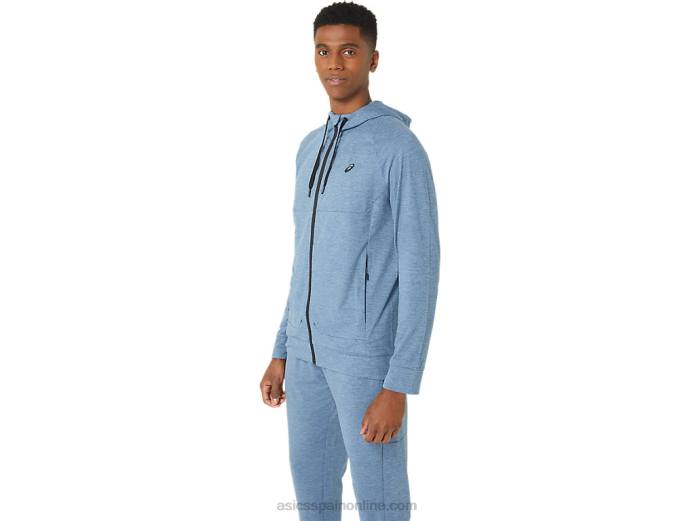 sudadera con capucha tech fz 2.0 para hombre Asics 4L6844 tinte espacial azul acero