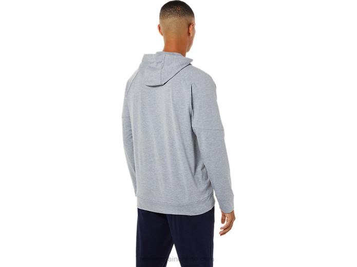 sudadera con cremallera completa de tecnología para hombre Asics 4L681780 brezo de yeso
