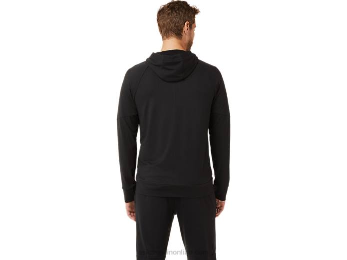 sudadera con cremallera completa de tecnología para hombre Asics 4L682029 rendimiento negro