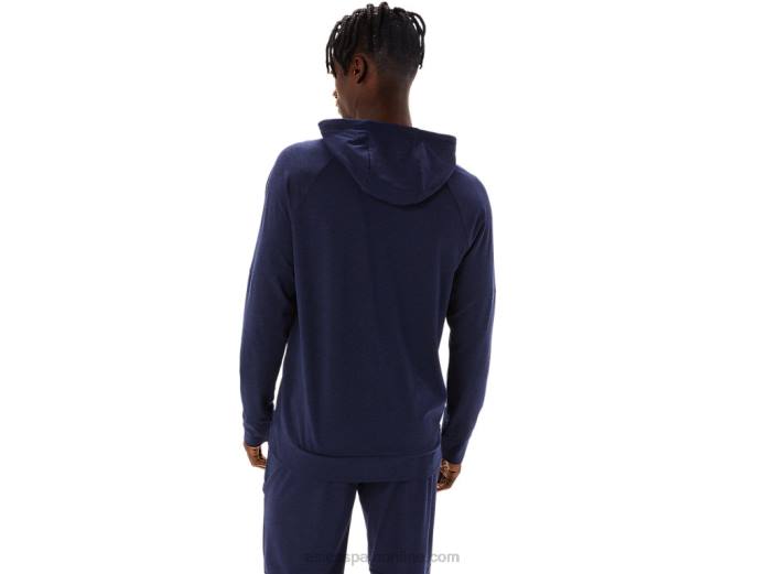 sudadera con cremallera completa de tecnología para hombre Asics 4L68867 chaquetón/perforado negro