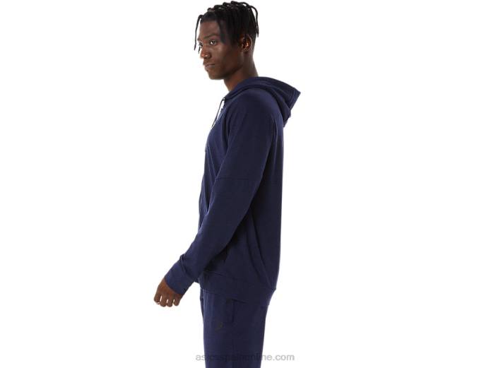 sudadera con cremallera completa de tecnología para hombre Asics 4L68867 chaquetón/perforado negro