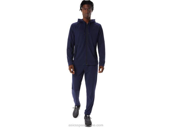 sudadera con cremallera completa de tecnología para hombre Asics 4L68867 chaquetón/perforado negro