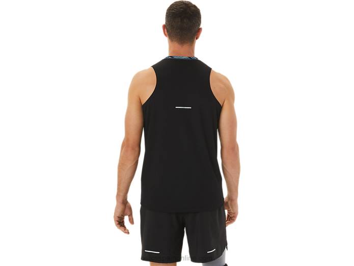 camiseta de camuflaje salvaje para hombre Asics 4L681113 azul celeste/negro rendimiento