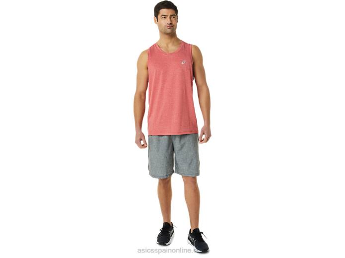camiseta de lyte confeccionada para hombre Asics 4L68313 brezo rojo clásico