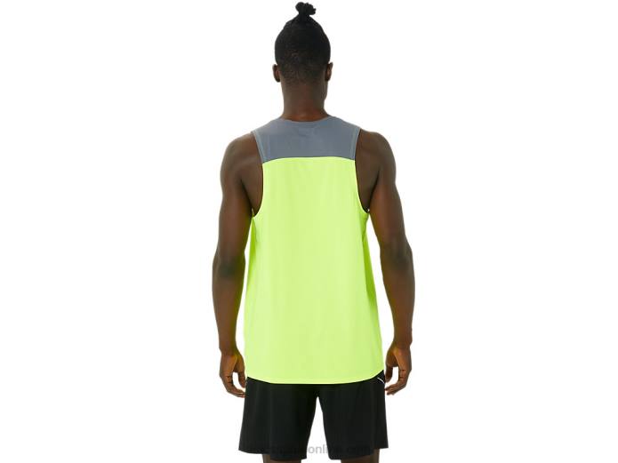camiseta pr lyte hombre Asics 4L681021 amarillo de seguridad/metrópolis