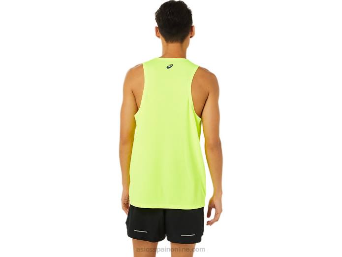 camiseta sin mangas lam ready-set ii para hombre Asics 4L681619 amarillo de seguridad