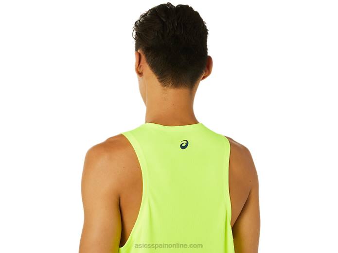 camiseta sin mangas lam ready-set ii para hombre Asics 4L681619 amarillo de seguridad