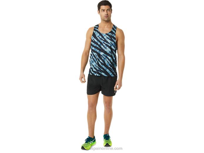 camiseta ventilada actibreeze para hombre Asics 4L681092 azul celeste/negro rendimiento