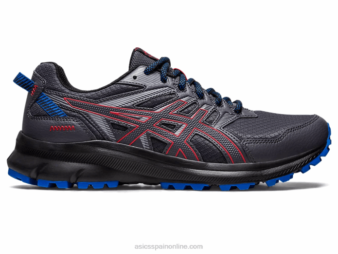 explorador de senderos 2 Asics 4L68390 gris portador/rojo eléctrico
