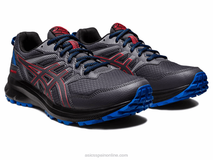 explorador de senderos 2 Asics 4L68390 gris portador/rojo eléctrico