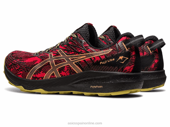 fuji lite 3 Asics 4L68620 rojo eléctrico/negro