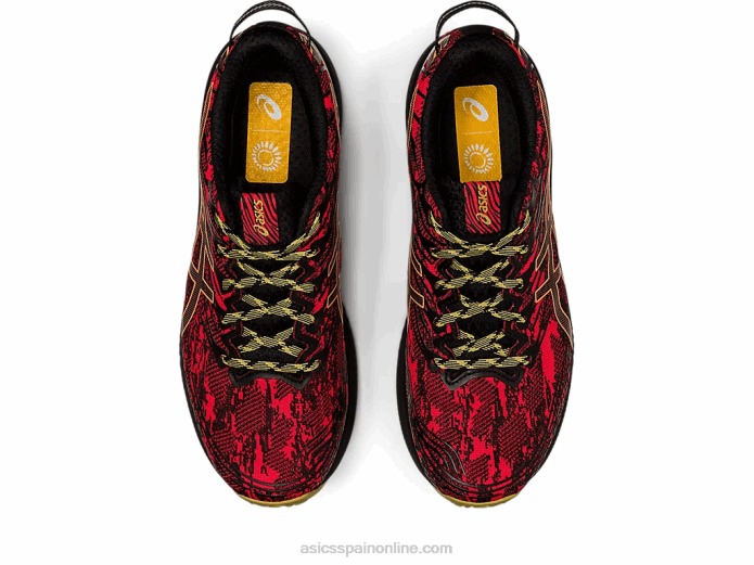 fuji lite 3 Asics 4L68620 rojo eléctrico/negro