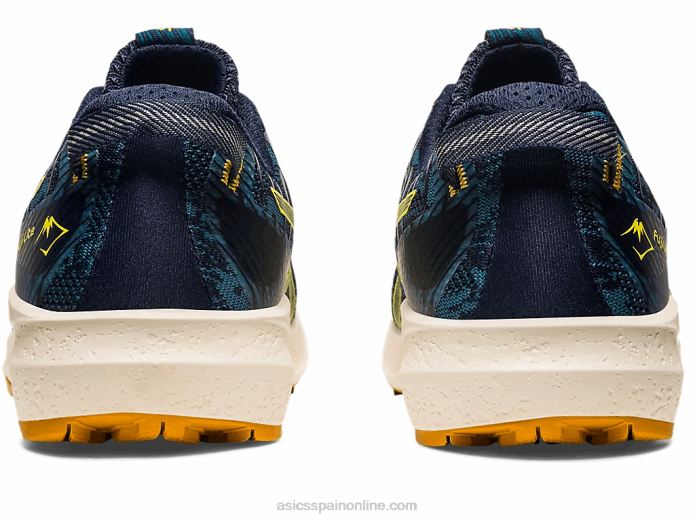 fuji lite 3 Asics 4L68624 tinta verde azulado/amarillo dorado