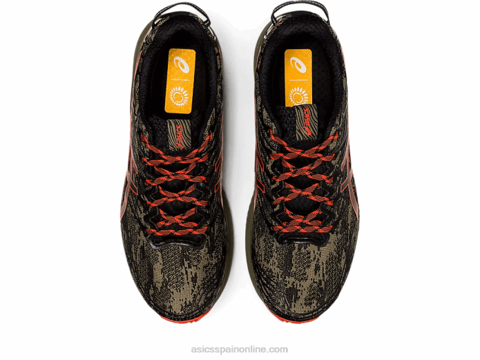 fuji lite 3 Asics 4L68735 manto verde/tomate cherry