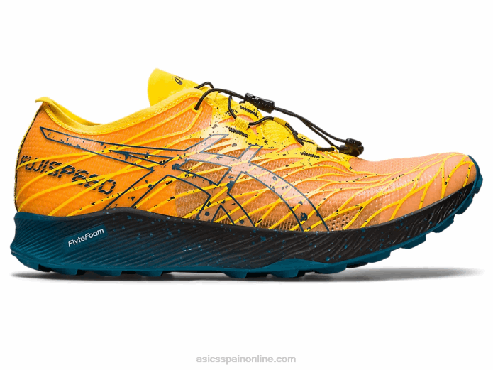 fujivelocidad Asics 4L68636 amarillo dorado/verde azulado tinta