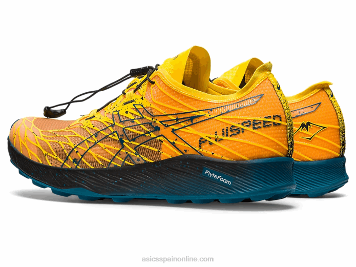 fujivelocidad Asics 4L68636 amarillo dorado/verde azulado tinta
