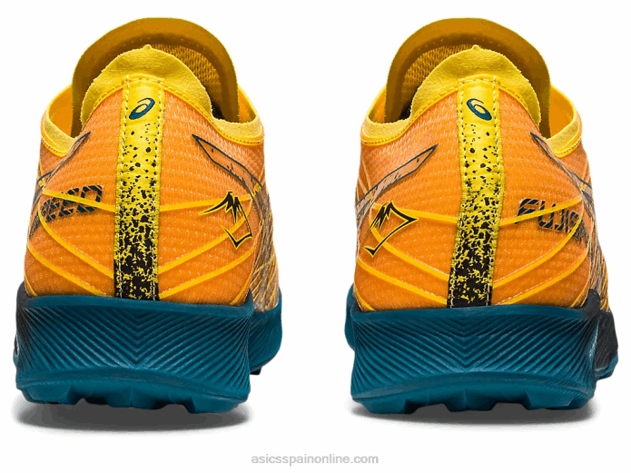 fujivelocidad Asics 4L68636 amarillo dorado/verde azulado tinta