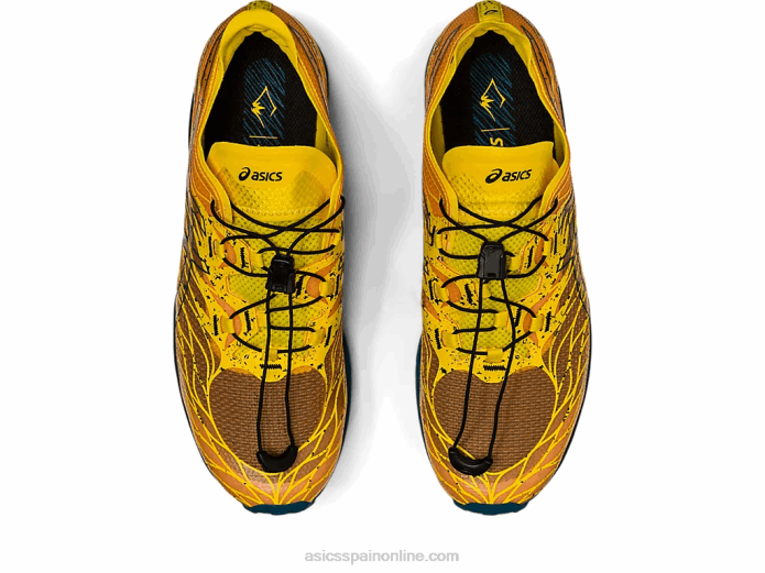 fujivelocidad Asics 4L68636 amarillo dorado/verde azulado tinta