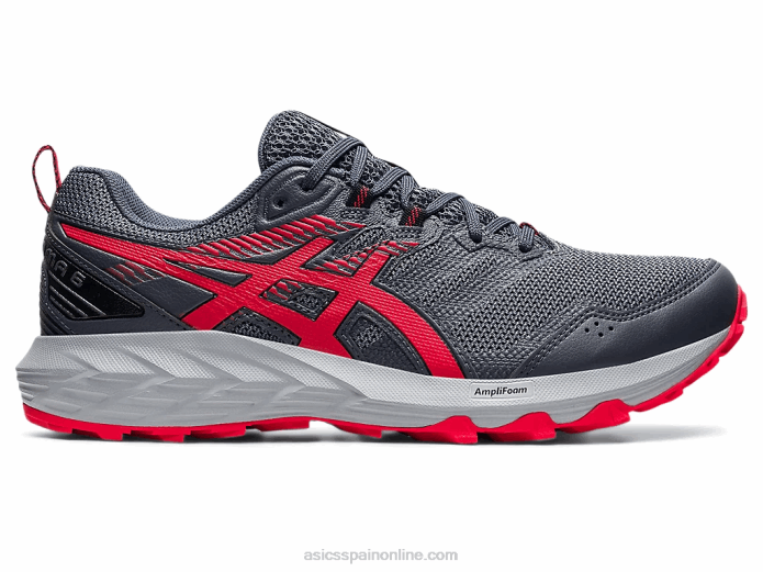 gel-sonoma 6 Asics 4L681777 gris portador/rojo eléctrico