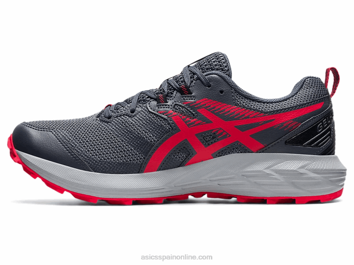 gel-sonoma 6 Asics 4L681777 gris portador/rojo eléctrico