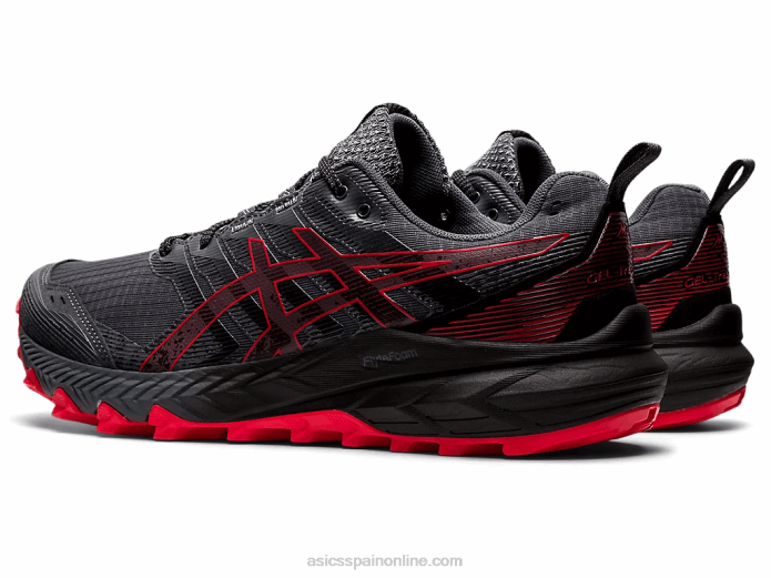 gel-trabuco 9 Asics 4L68670 gris portador/rojo eléctrico