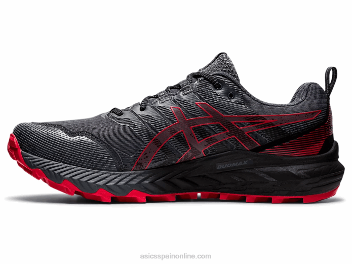 gel-trabuco 9 Asics 4L68670 gris portador/rojo eléctrico