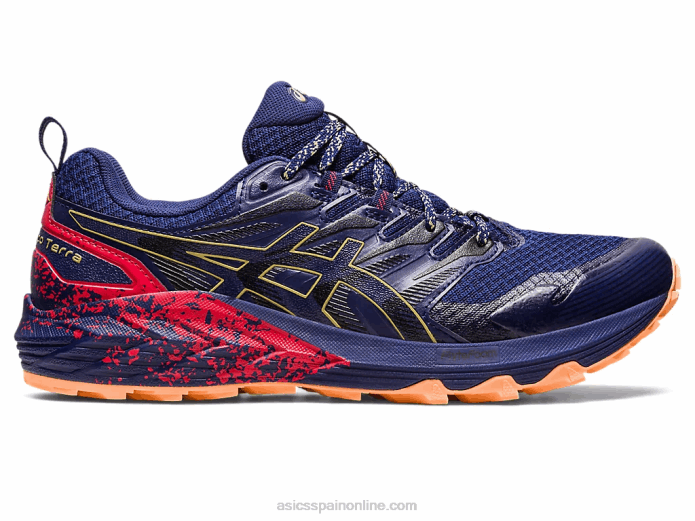 gel-trabuco terra Asics 4L68637 azul índigo/aceite de oliva