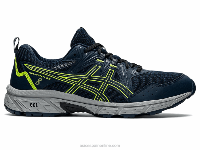 gel-ventura 8 Asics 4L681496 azul francés/verde peligro