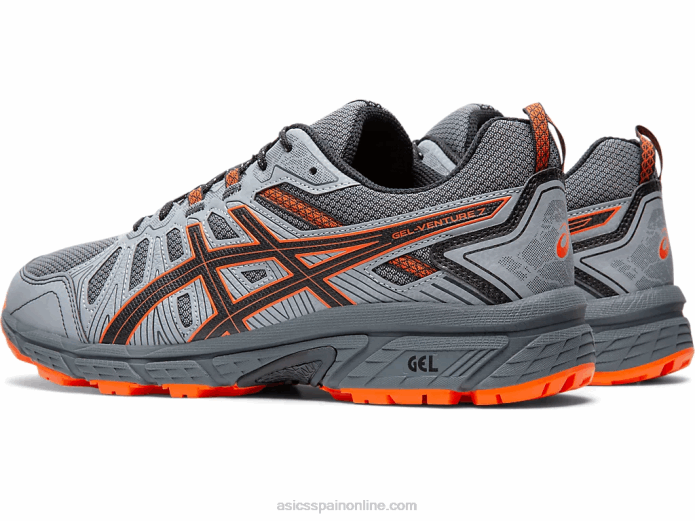 gel-venture 7 extra ancho Asics 4L682110 gris portador/habanero
